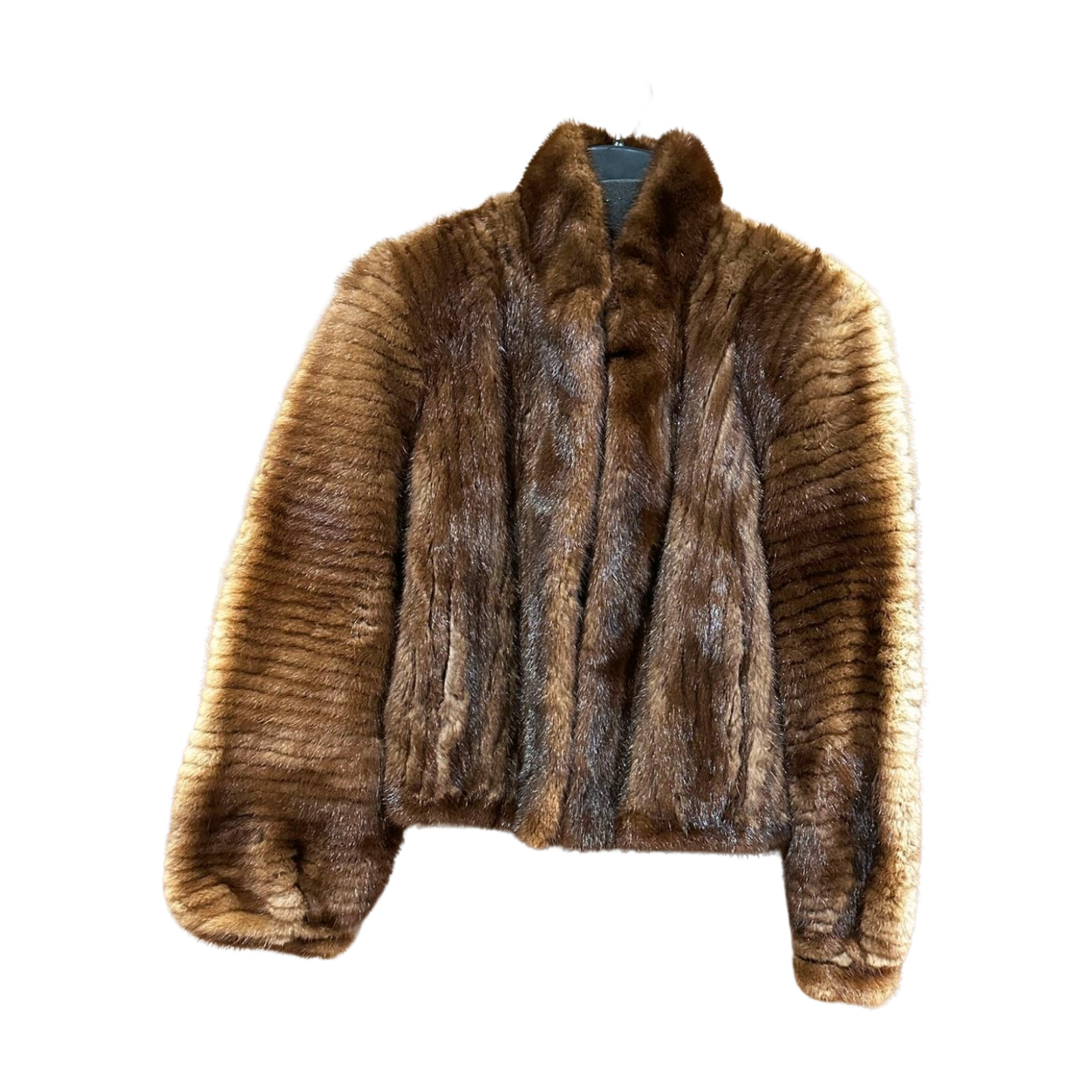Vintage Luxe Brown Fur Coat – Short Length – Small/XS