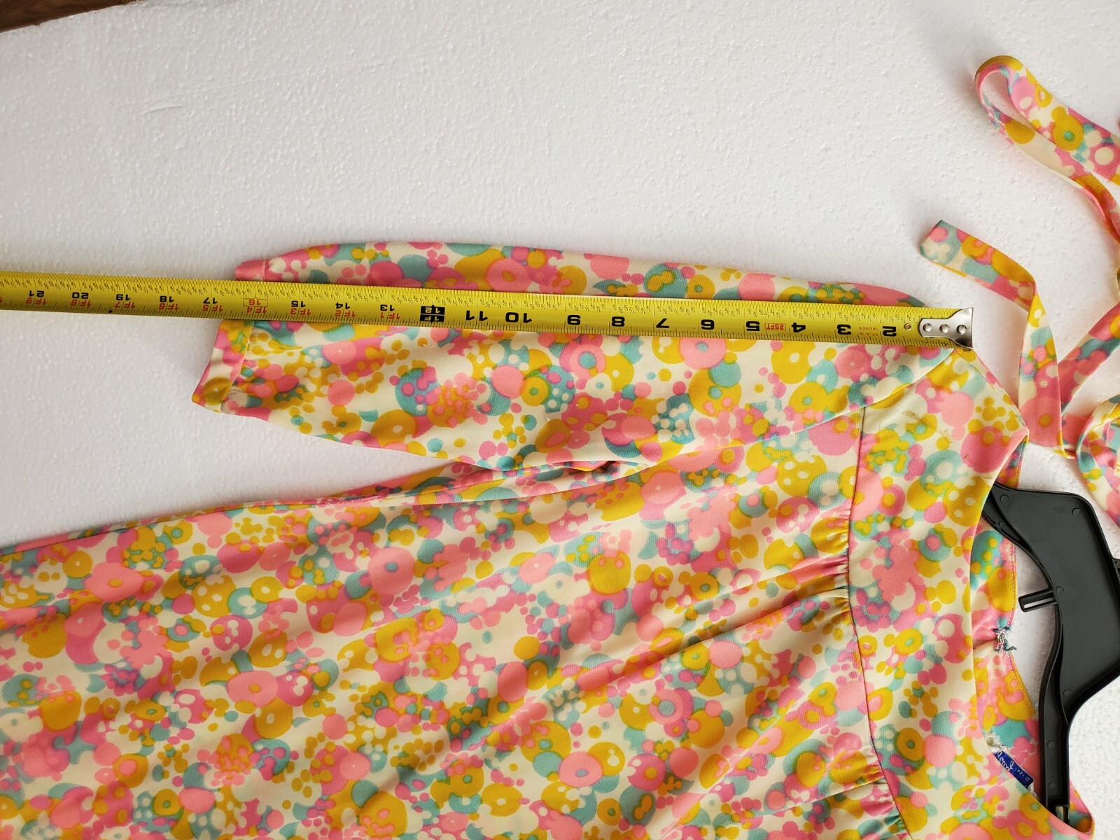 vintage dress 60 70s 80 poly mod hippie retro hippy granny A Lady Petite Fashion