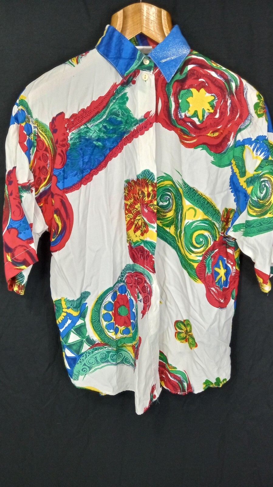 Y2K 90’s Marca ( Italy ) abstract bright colors European Women’s Shirt medium