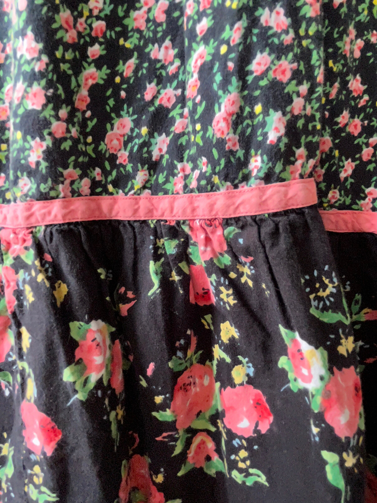 Vintage Cottage Core Prairie Patchwork Floral Dress Sz 8/10 Like Gunny Sax