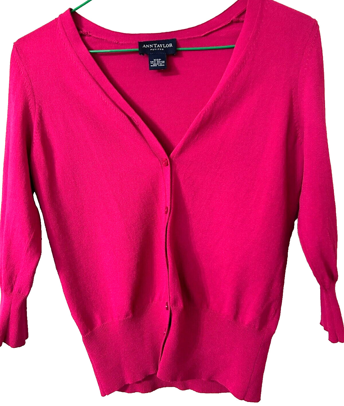 Y2K Ann Taylor Lightweight 2-Piece Sweater + V-Neck Tank Top Set Rose Sz XSP EUC