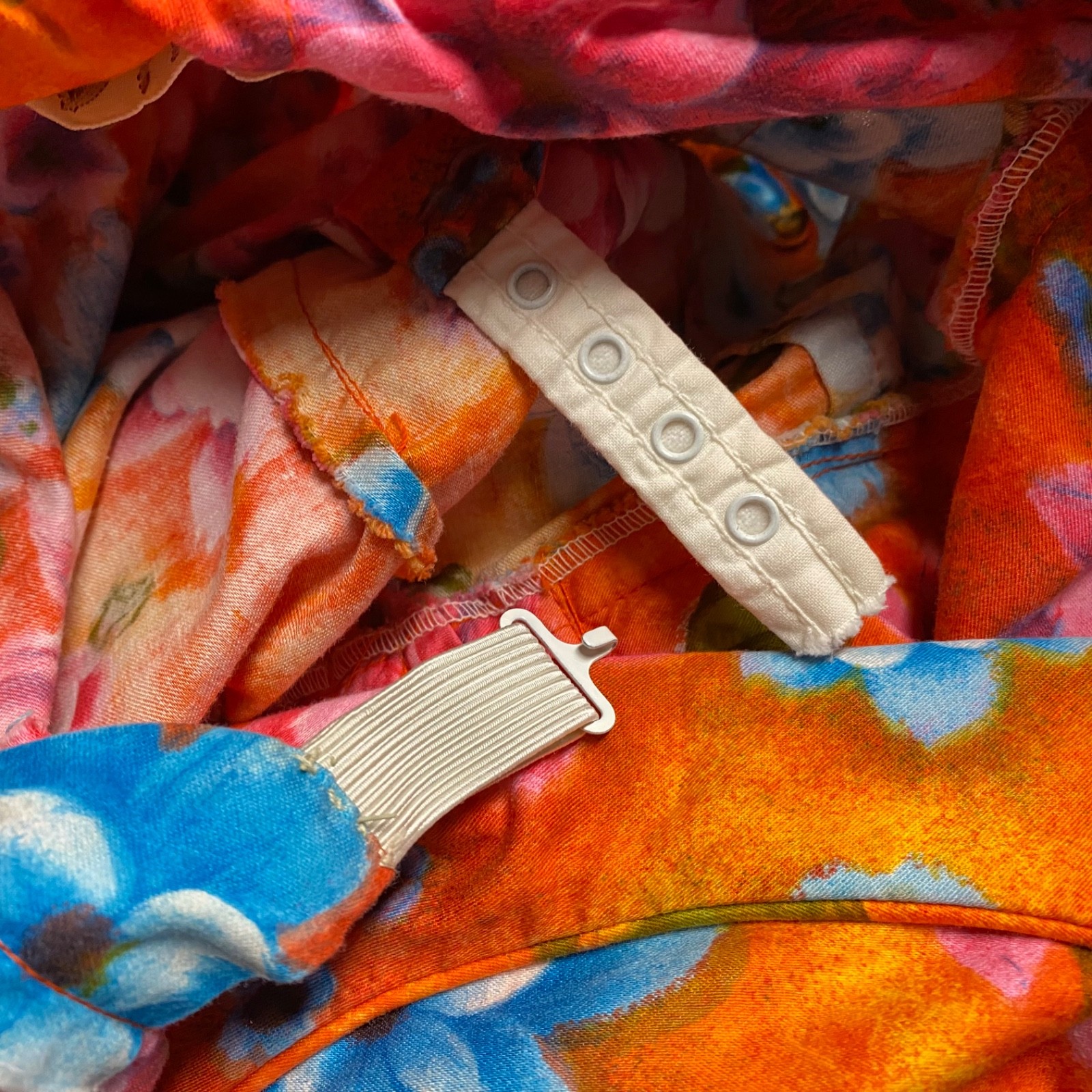 1960s Alice Polynesian Fashions Floral Hawaiian Retro Mod Resort Maxi Waterfall