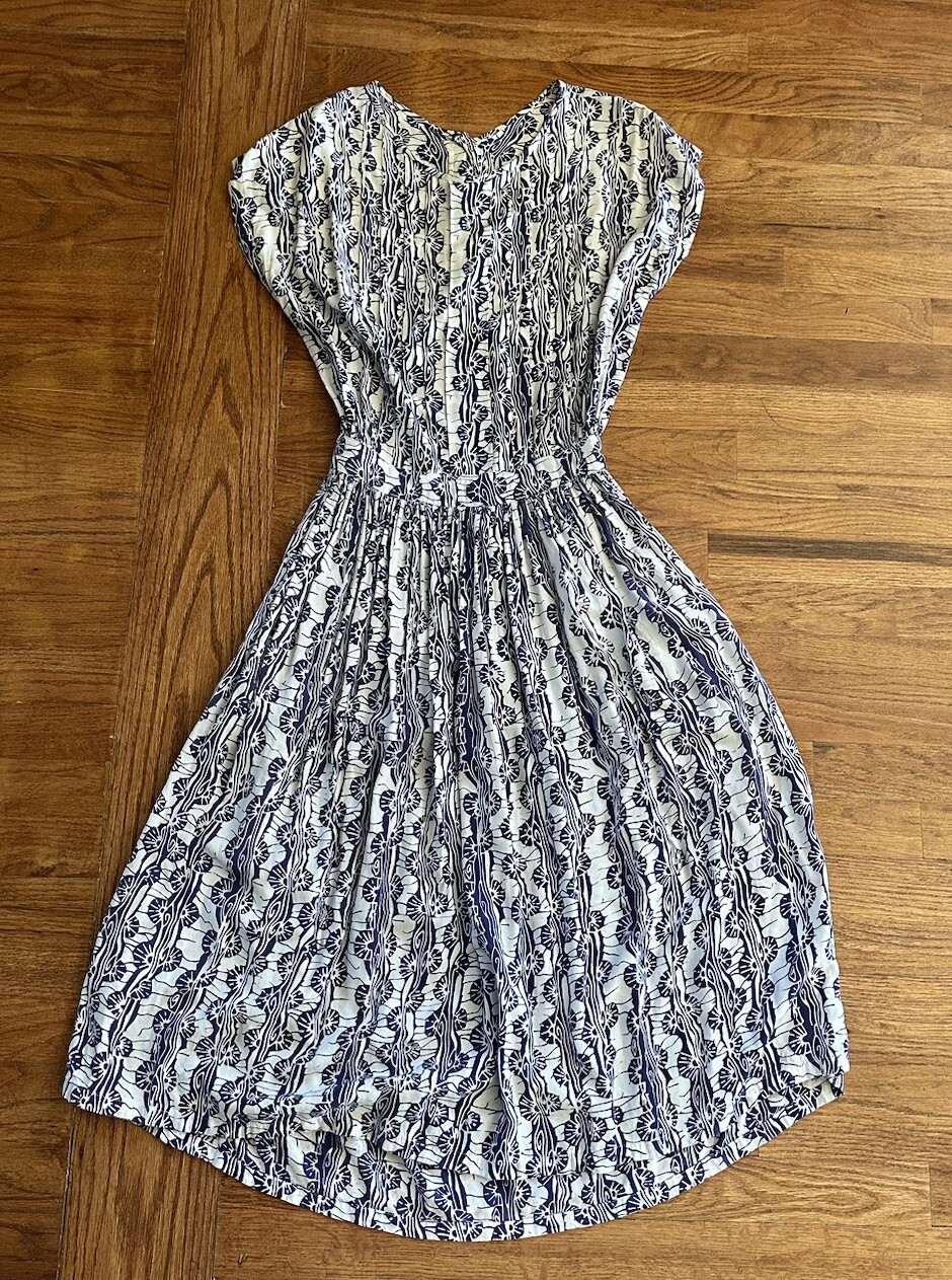 Vintage Passports 90s Open Back Purple Dress New York Summer Woman’s M