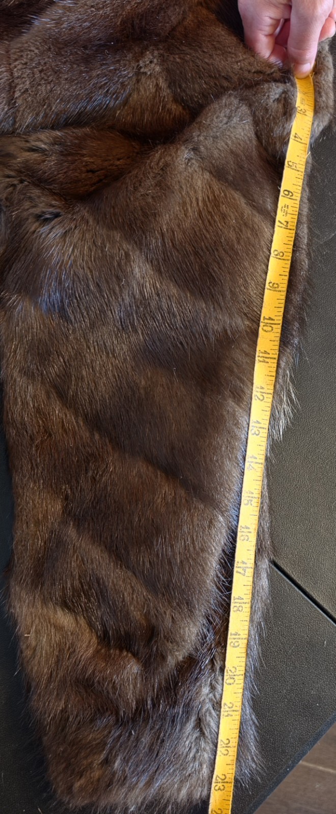 Vintage Brown Sable Fur Coat Arrow American