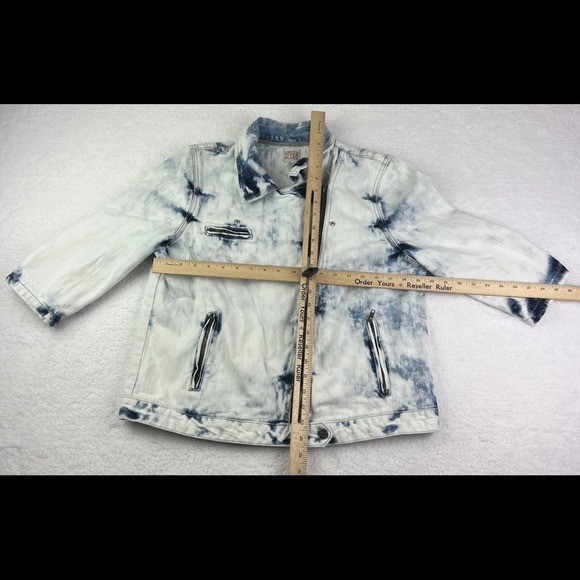 Retro Canyon River Blues Jacket Womens Size XL Stone Wash Casual Denim