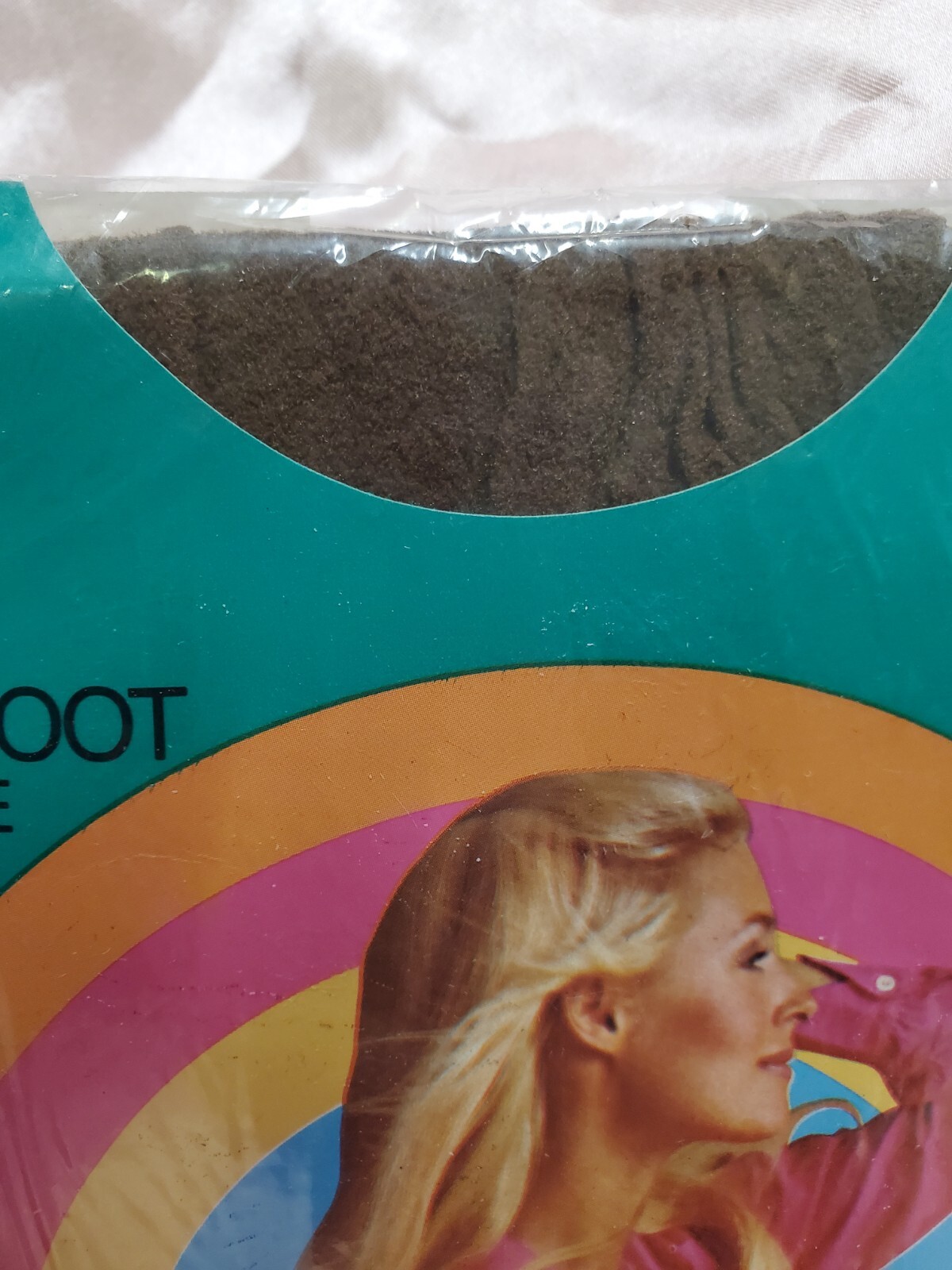 Vintage First Quality Ultra Sheer CAFE AU LAIT Pantyhose W/ Model One Size