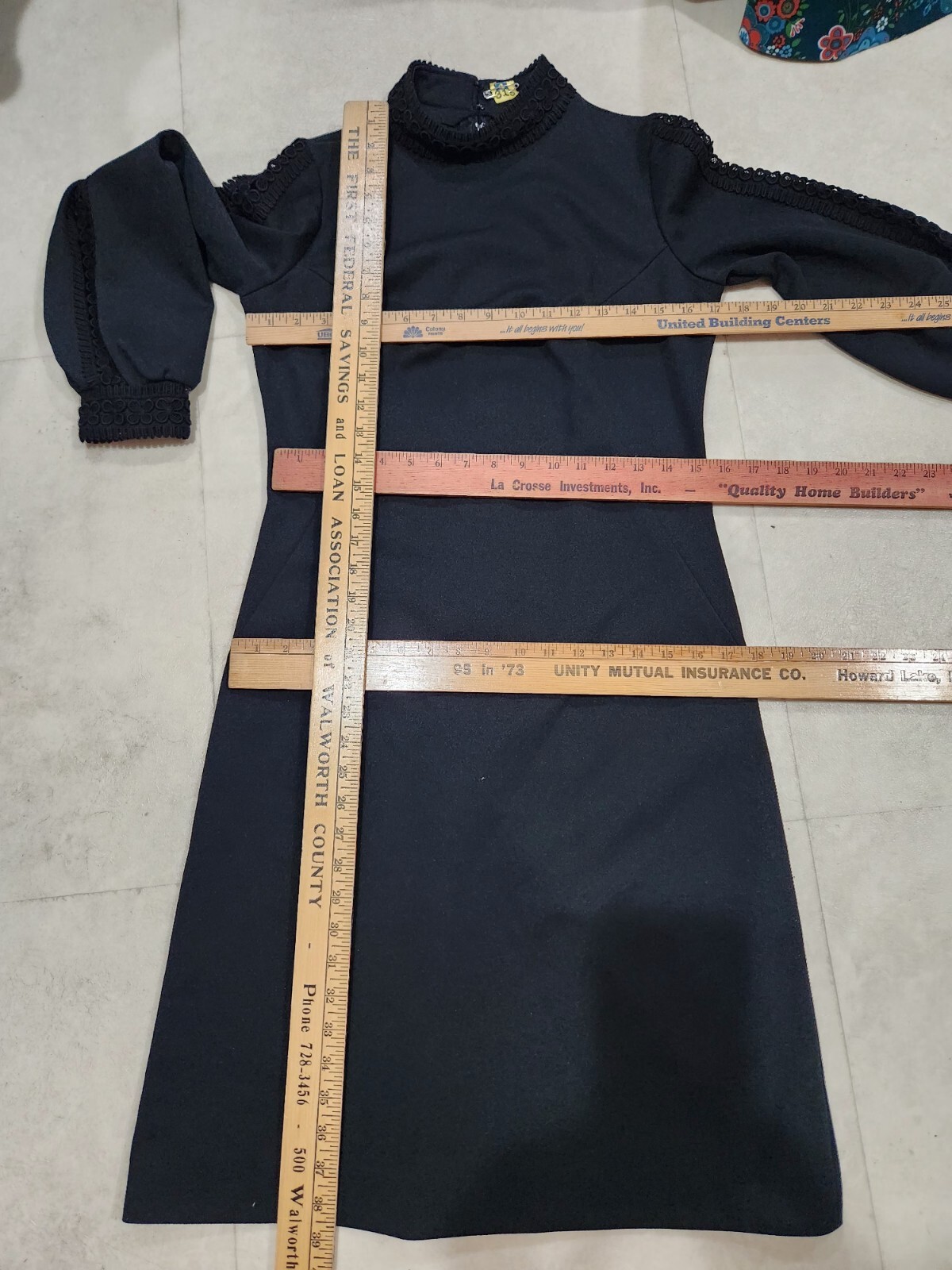 70’s Toni Todd Blk Knit Dress * Vintage Designer Lines* szM*Measurements Given