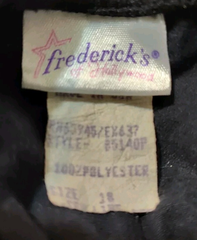 Vintage Fredrick’s Of Hollywood Bodysuit Top Size 28 (About 14-16)