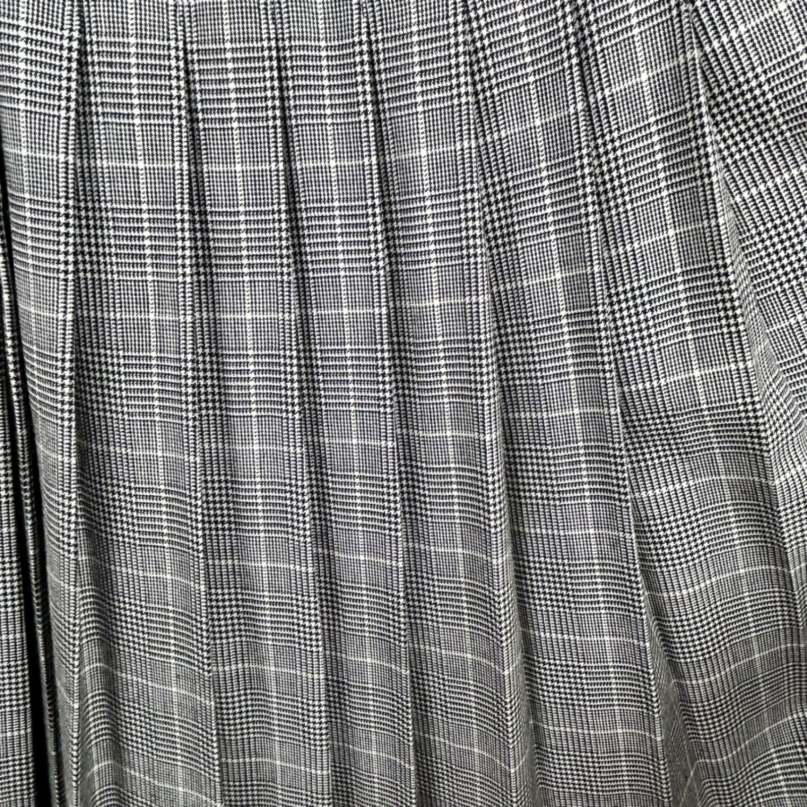 Pendleton Skirt Suit Black White Women Jacket 4 Skirt 2 Glen Plaid Virgin Wool