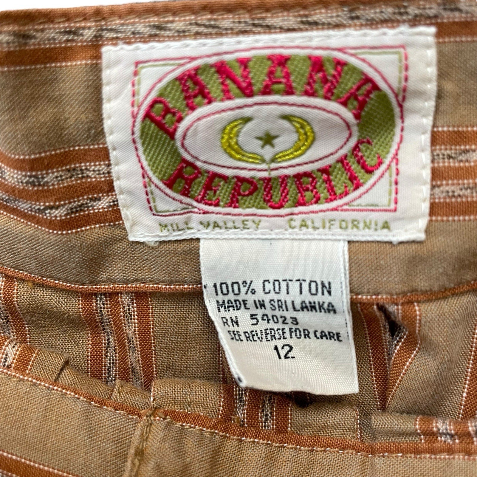 Vintage 80’s Banana Republic Long Skirt — Star and Bananas Logo