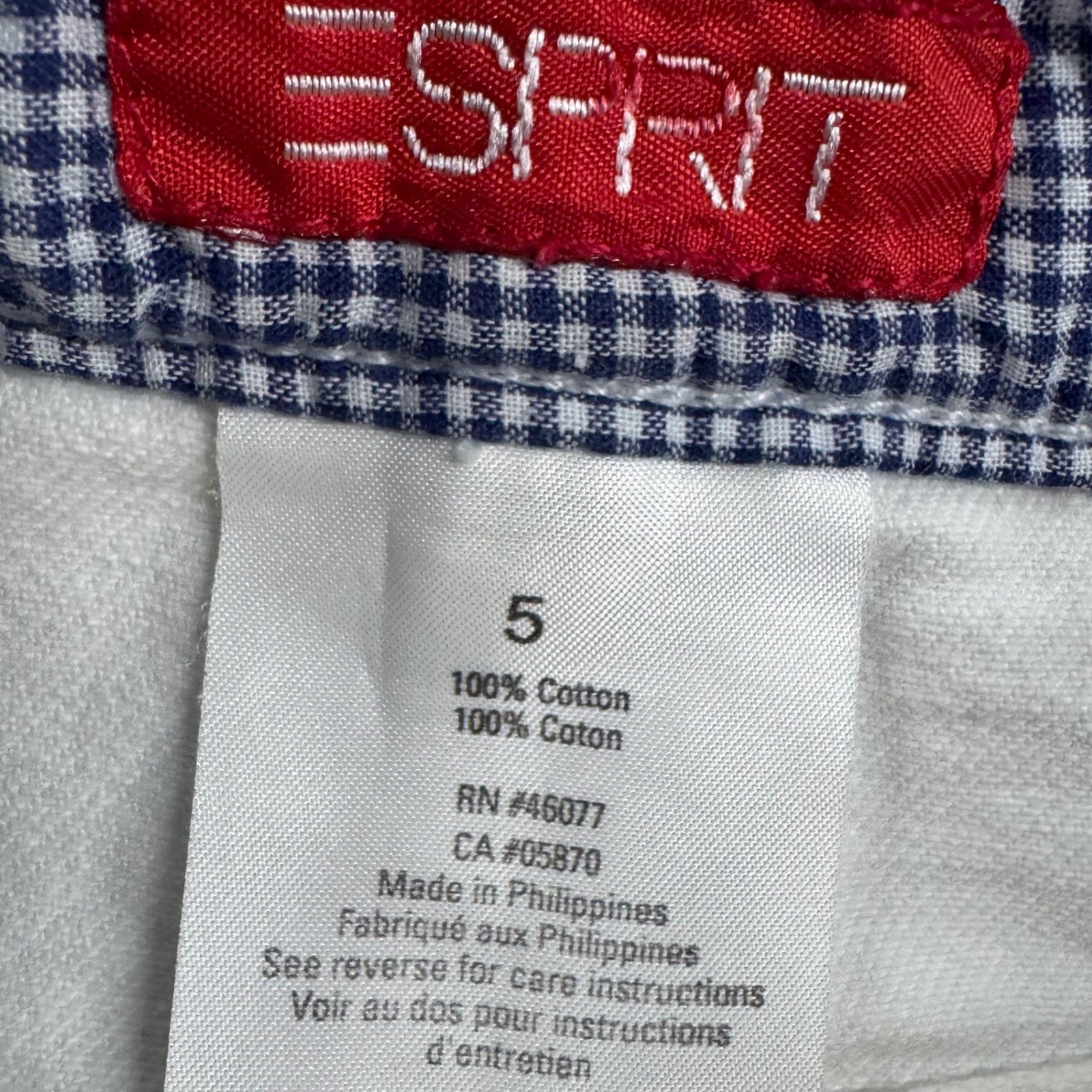 Esprit White Button A- line Mini Skirt S/5 Basics Western Y2k Retro Classic