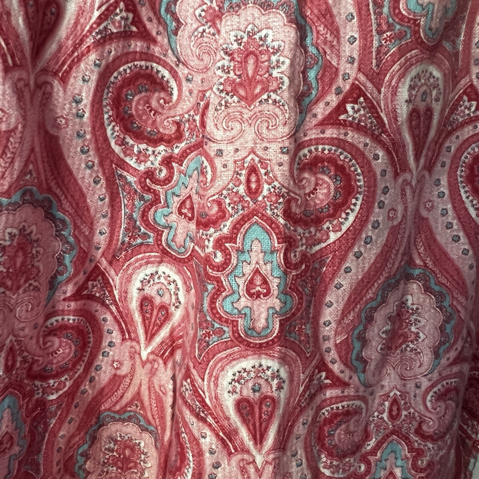 Vintage Milgrim Cotton Paisley Midi Dress Sm Med Boho Cottagecore Western Regal
