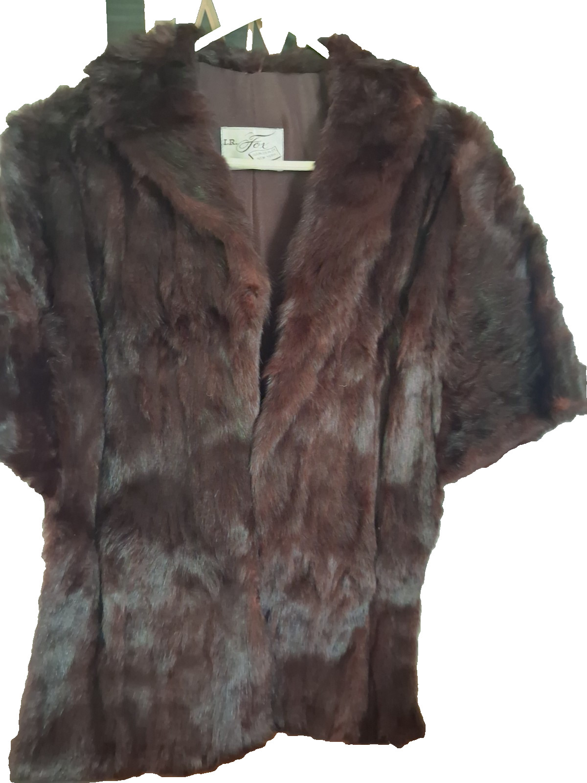 real fox fur shawl wrap 1940,1930