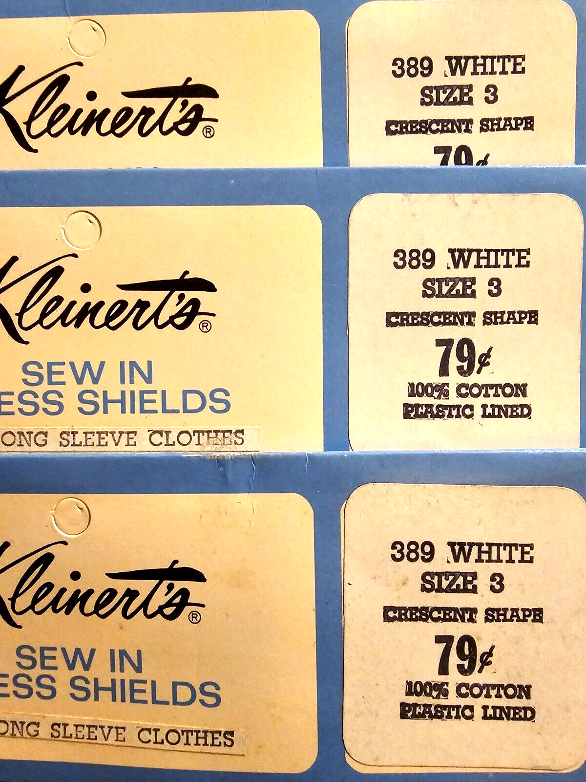 Vintage Kleinerts Sew In Dress Shields FOR Long Sleeve Clothes Mixed Lot of 9