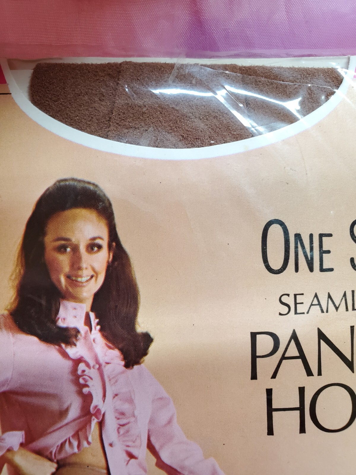 Vintage Lady Linda Nylon Seamless Panty Hose One Size 100-160 Lbs 1960s