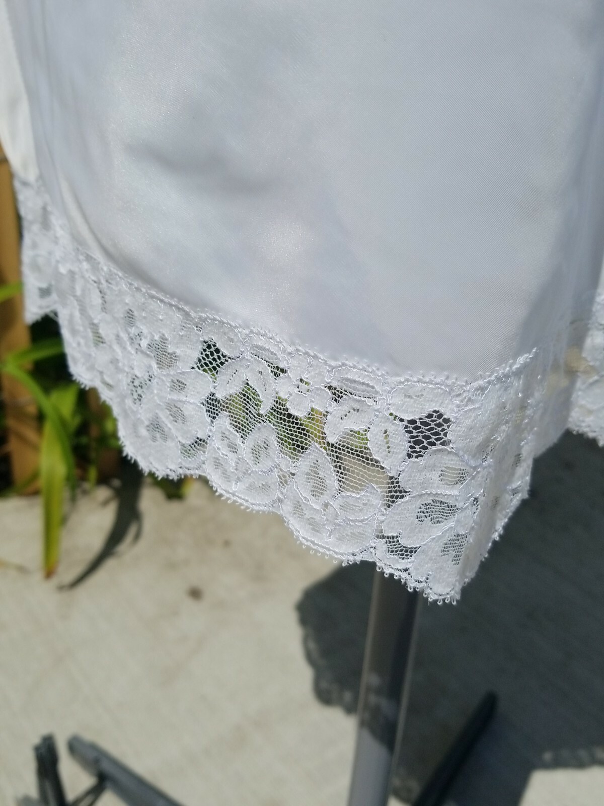 VTG Gossard Artemis Slip Lingerie White/Ivory Lace Pin Up Retro Sexy 34