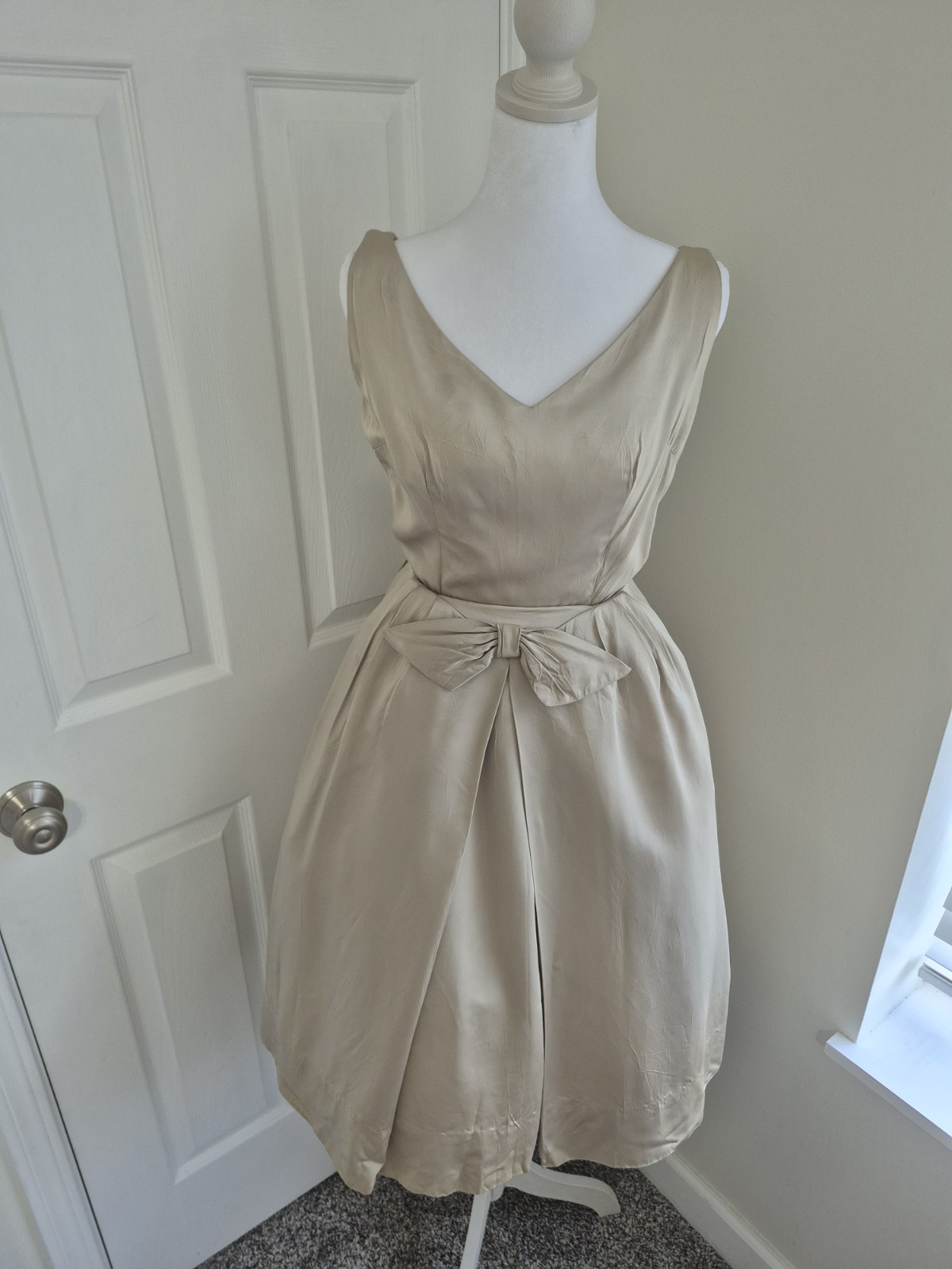 Authentic Vintage 1950s Lord & Taylor Silk Blend Cocktail Dress