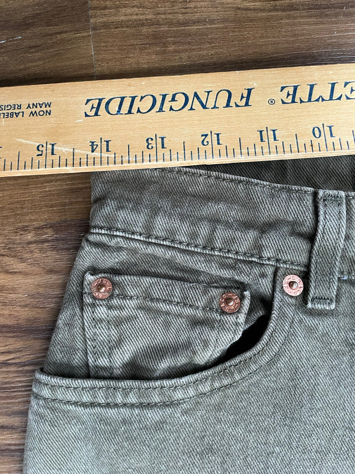 Vintage USA | Levi’s 550 Jeans VTG Mom Style Jean Green Olive | Black Tab S: 8