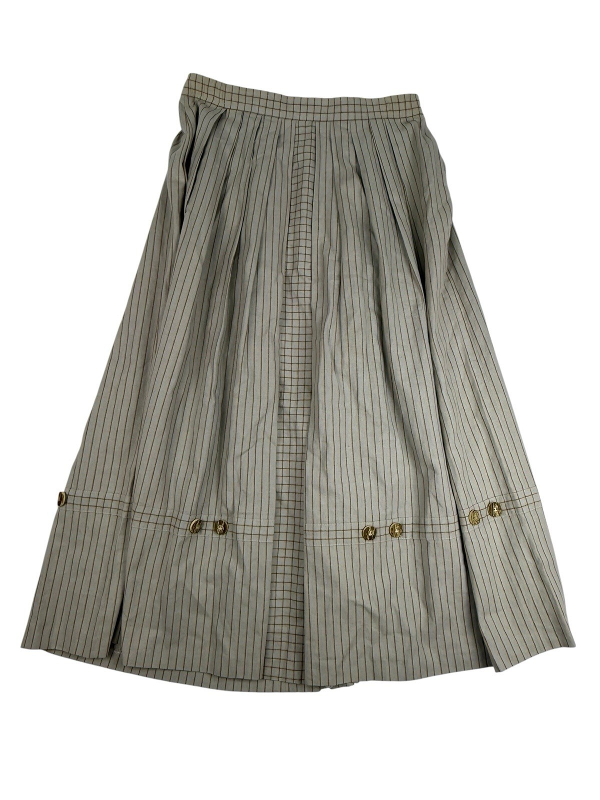 Vintage Alphorn Trachtenmode Austrian Folk Skirt EU 44 Antler Buttons Goblincore