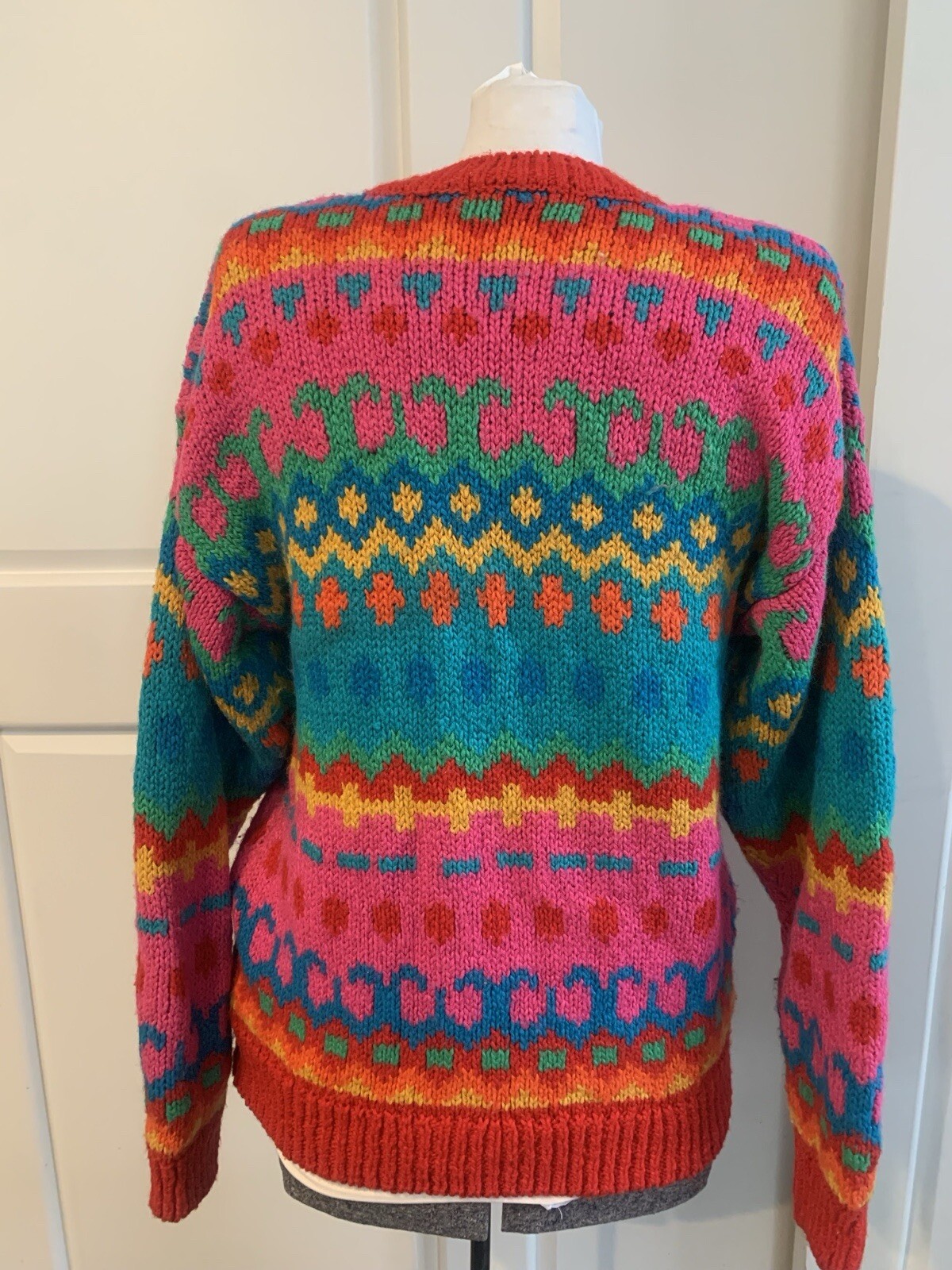 Contrasts Vintage Women’s Knit Sweater Size Medium 1980’s