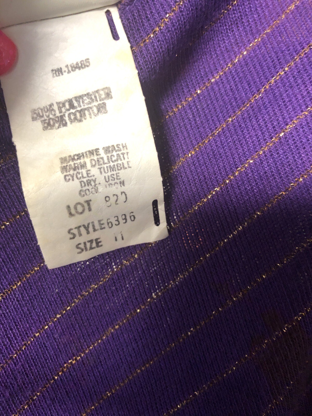 70’s Vintage New Raves | flowy purple gold metallic cinch swing dress {11}