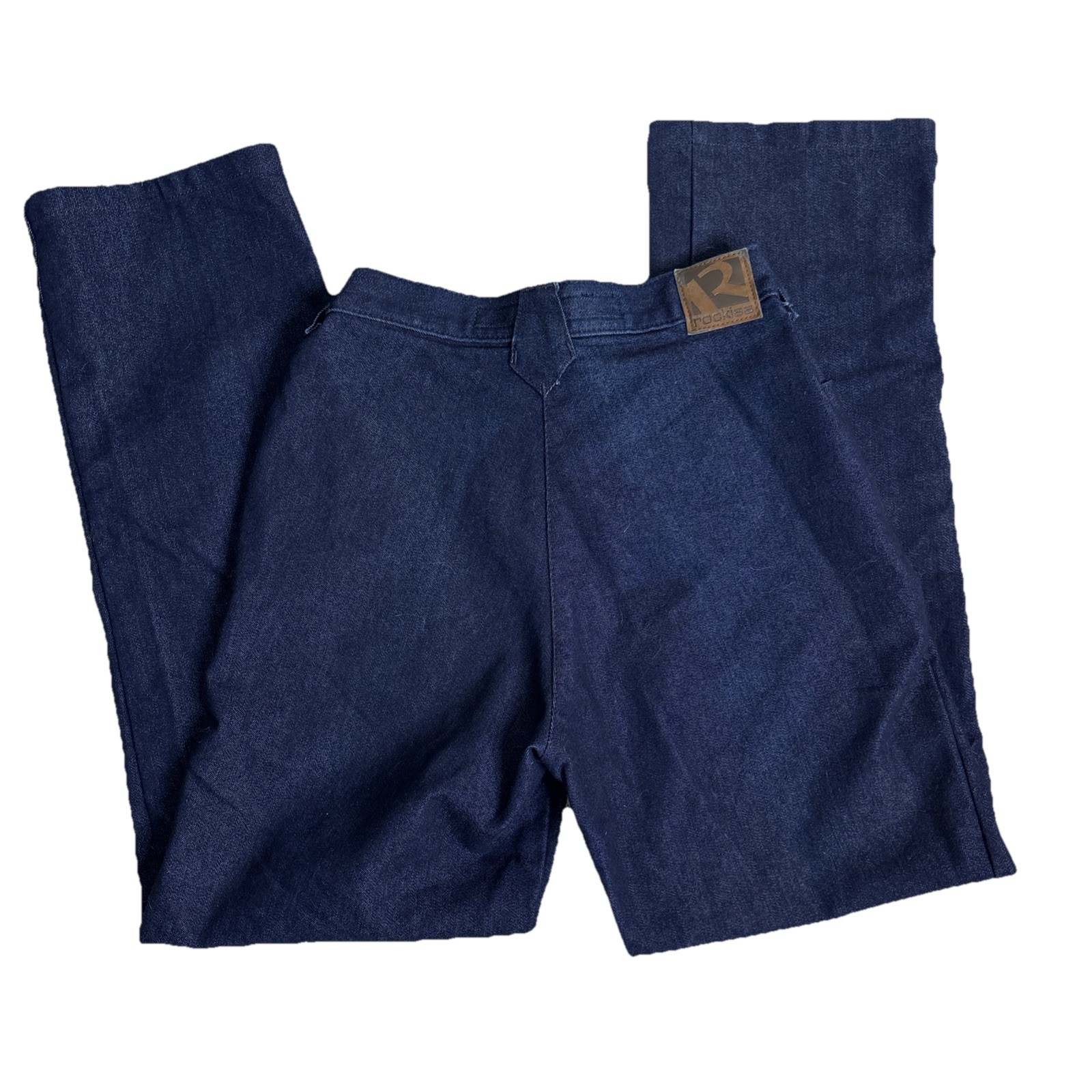 Vintage Relaxed Fit Rockies Jeans Bareback Dark Wash Western 80s Rodeo 28L B8,B9