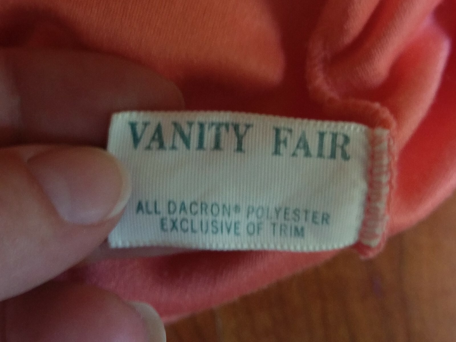 Vintage Vanity Fair Velour Robe 16 Zip Front Salmon Orange Coral Pink Mint Green
