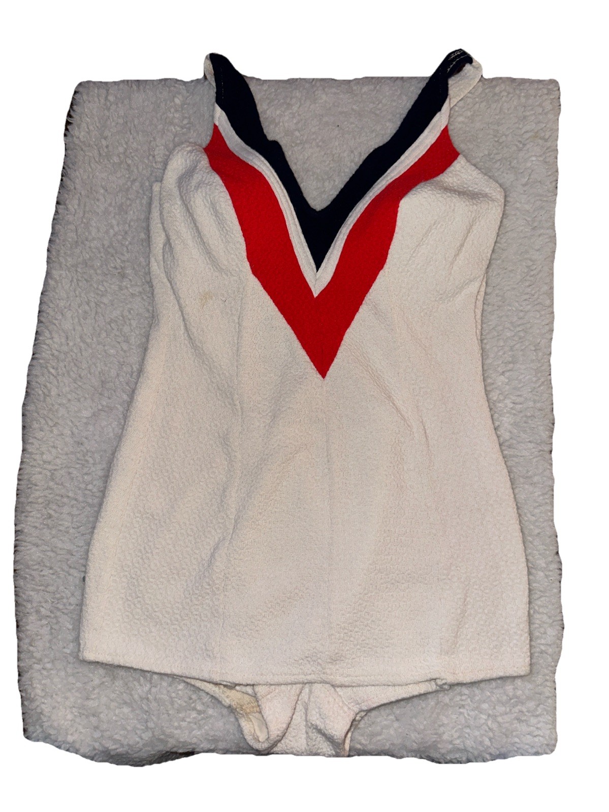 1960s Vintage Lee Swimplay Red,White,Blue Playsuit 10/32