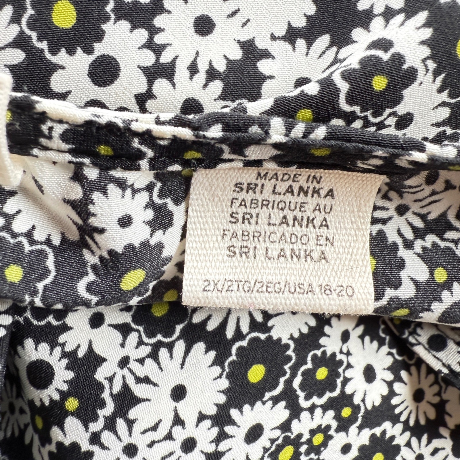 Levis Dress 2X Floral Print Button Front Midi Dress Cottagecore Prairie Retro