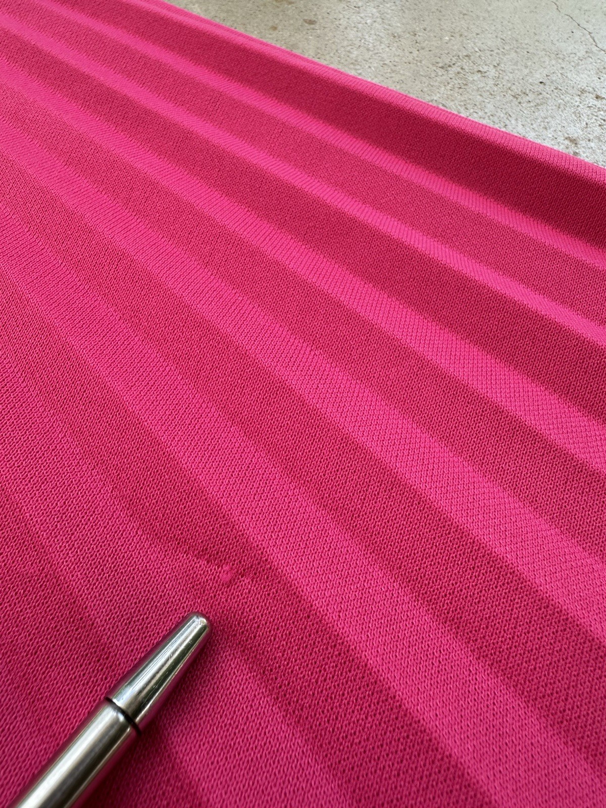 1970s Hot Pink Neon Knife Pleated Maxi Skirt Miss Shaheen Hawaii Resort S 6 VTG