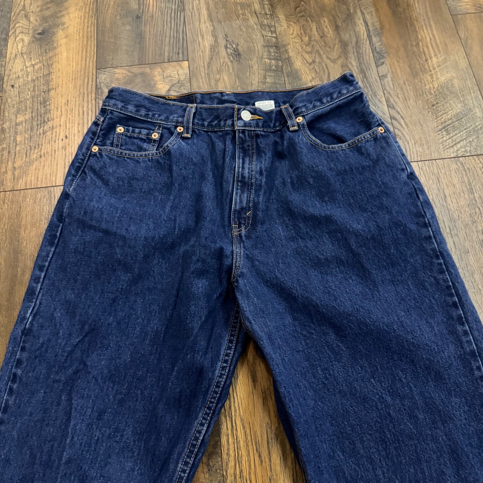 Vintage Levis 560 Loose Fit Straight Leg Jeans Dark Wash Womens 14 Cotton Y2K