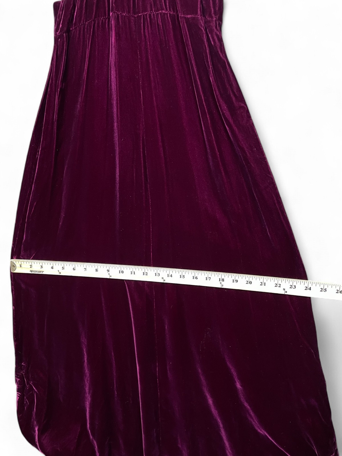 Vintage 1970s Young Innocent By Arpeja Maxi Dress Womens 11 XS Red Velvet Gunne