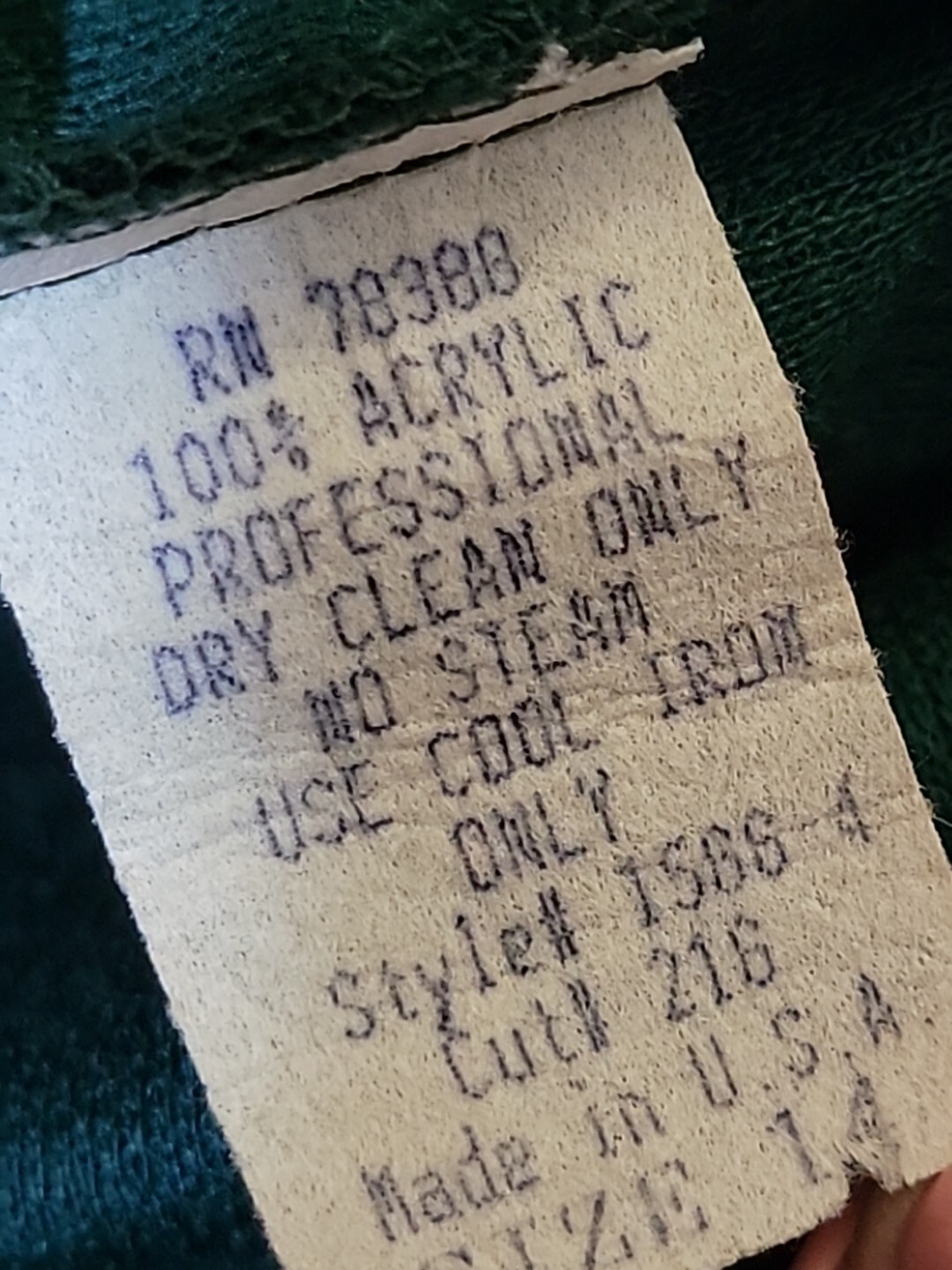 Cynthia Howie Vintage Green Women’s Size 14 RARE Dress #C