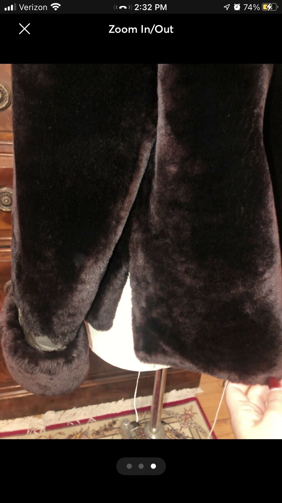 Vintage 40s Genuine Mouton Thick Plush Shearling Fur Lambskin Jacket