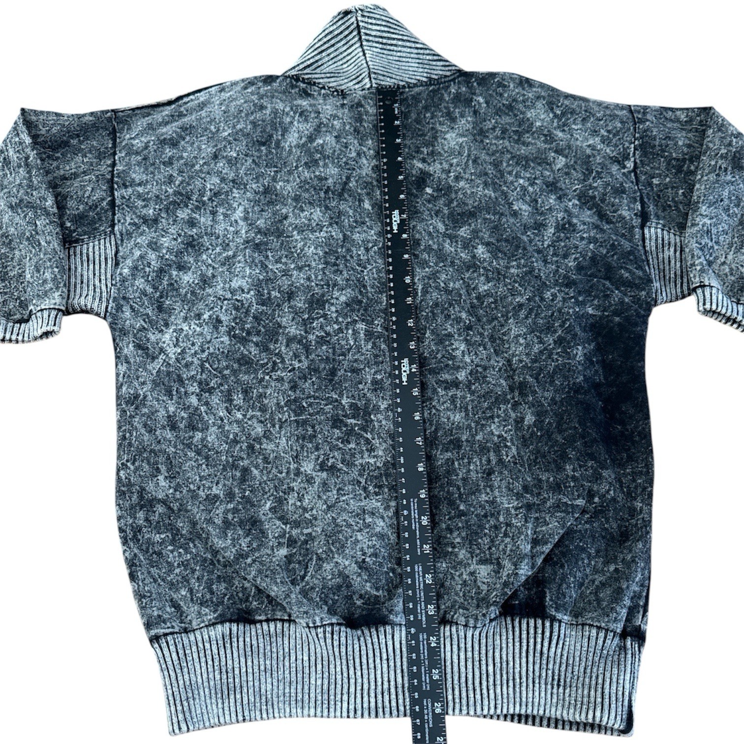VTG Organically Grown 80s Grunge Punk Button Gray/Black Sweater Shirt Women’s S