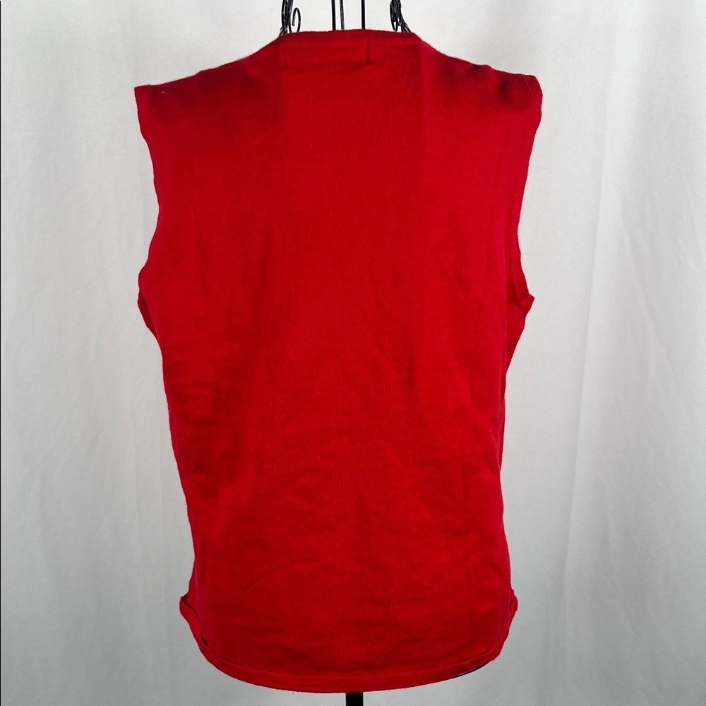 VINTAGE 90’s FADED GLORY V-Neck Sleeveless Sweater Women’s Large New Dead Stock