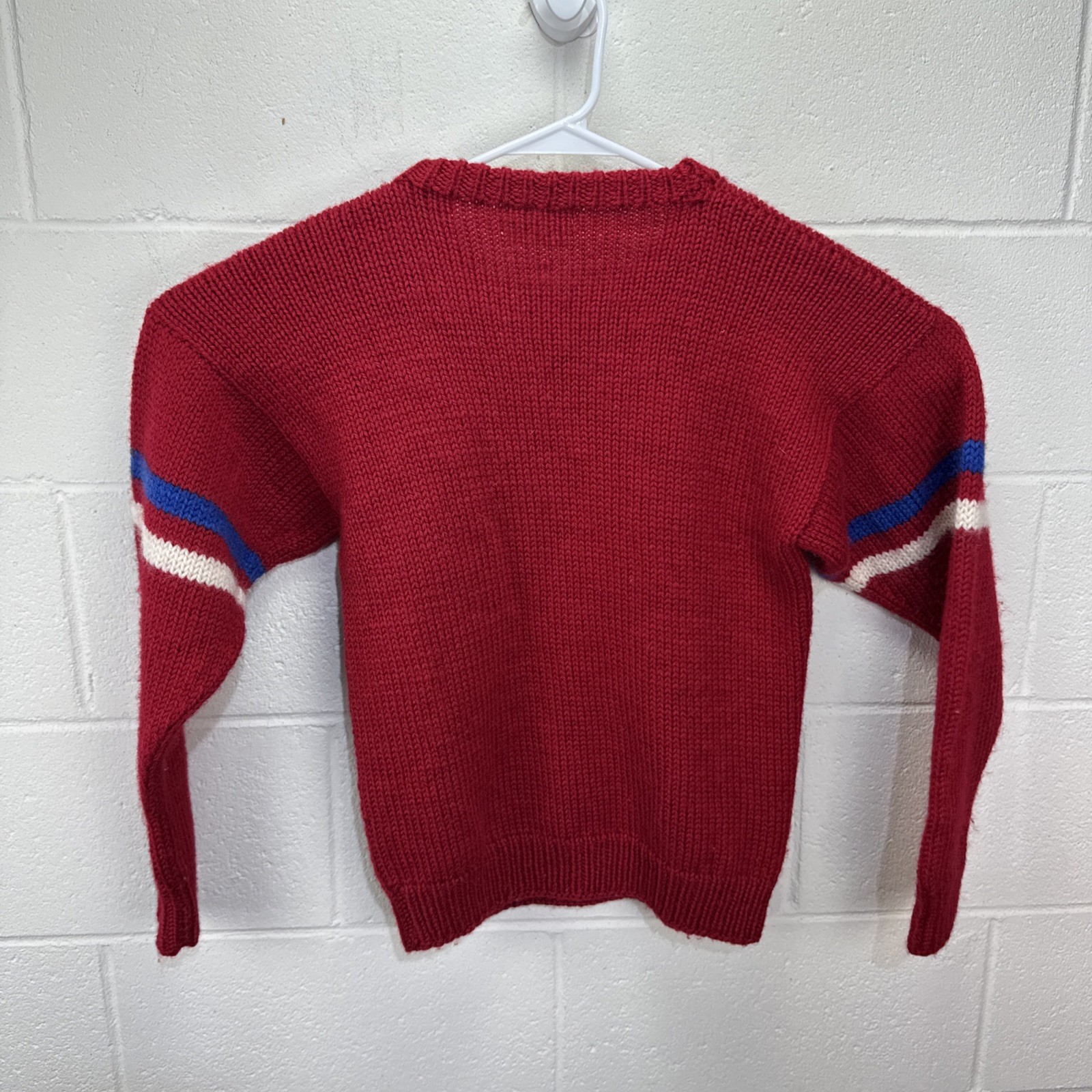 Vintage BABO 100% Wool Sweater Sheep Graphic Hand Crafted New Zealand Sz S