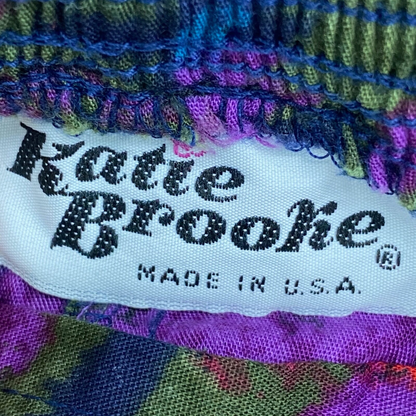Katie Brooks Vintage Size 14 Fits Like 10 Midi Skirt Red Purple Floral Pleated