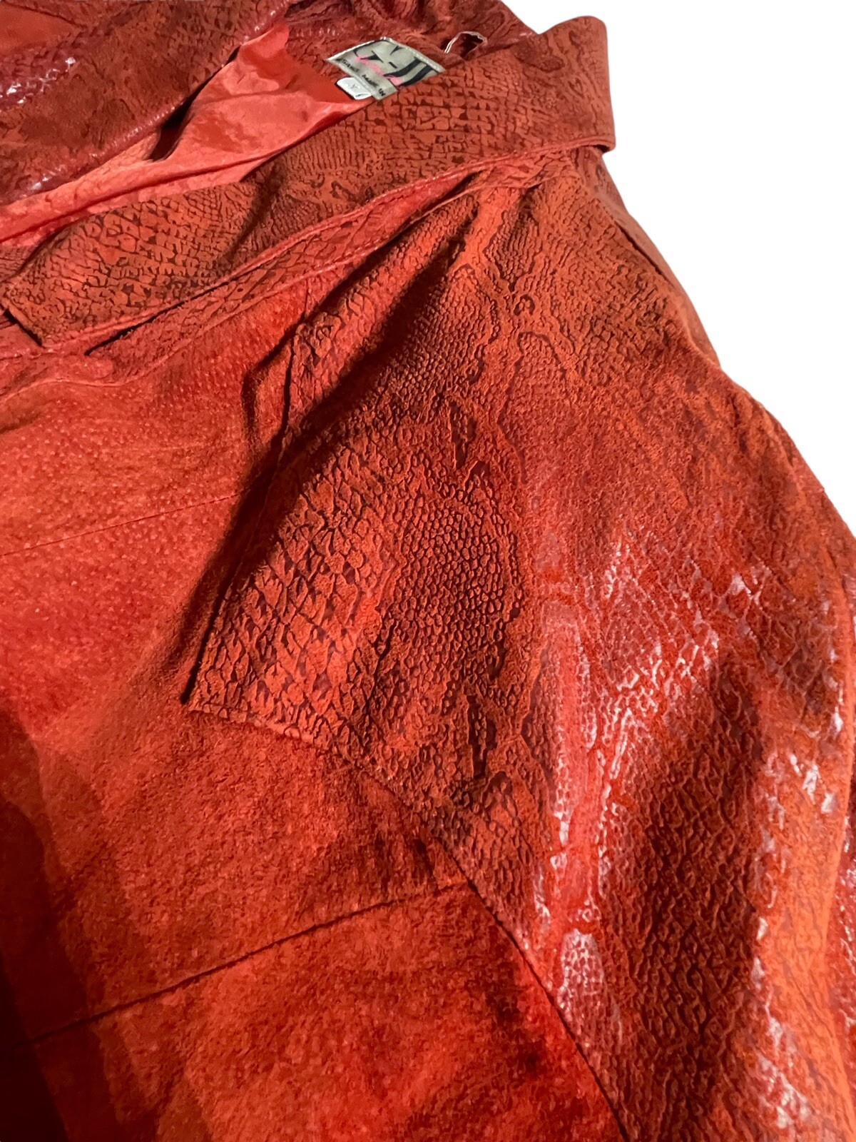 Vintage G-III Leather Fashions Red Lined Leather Jacket EUC 80’s 90’s