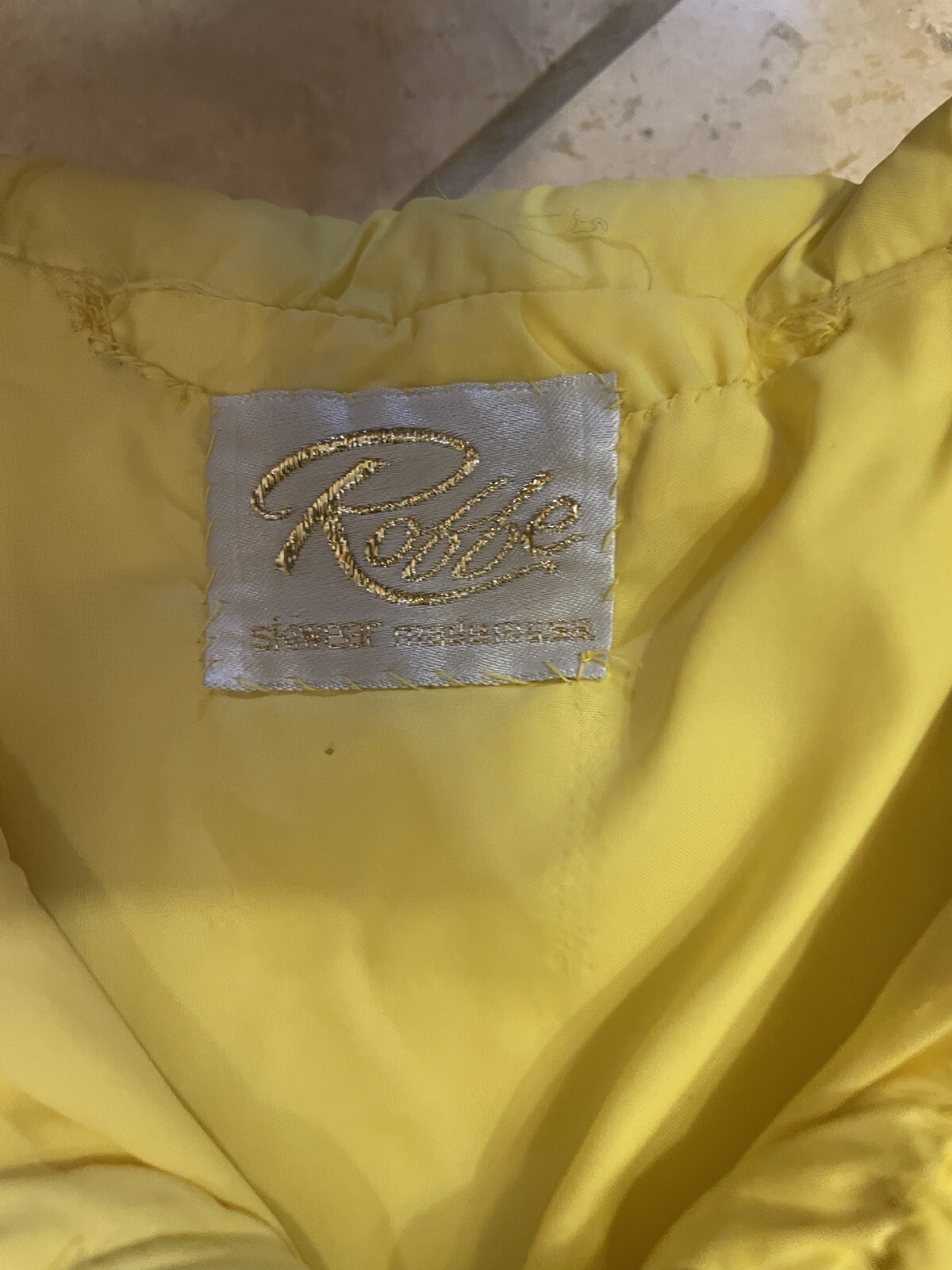 Vintage Roffe Belted Ski Jacket Coat Women’s Medium Small Bright Yellow Hip Mod