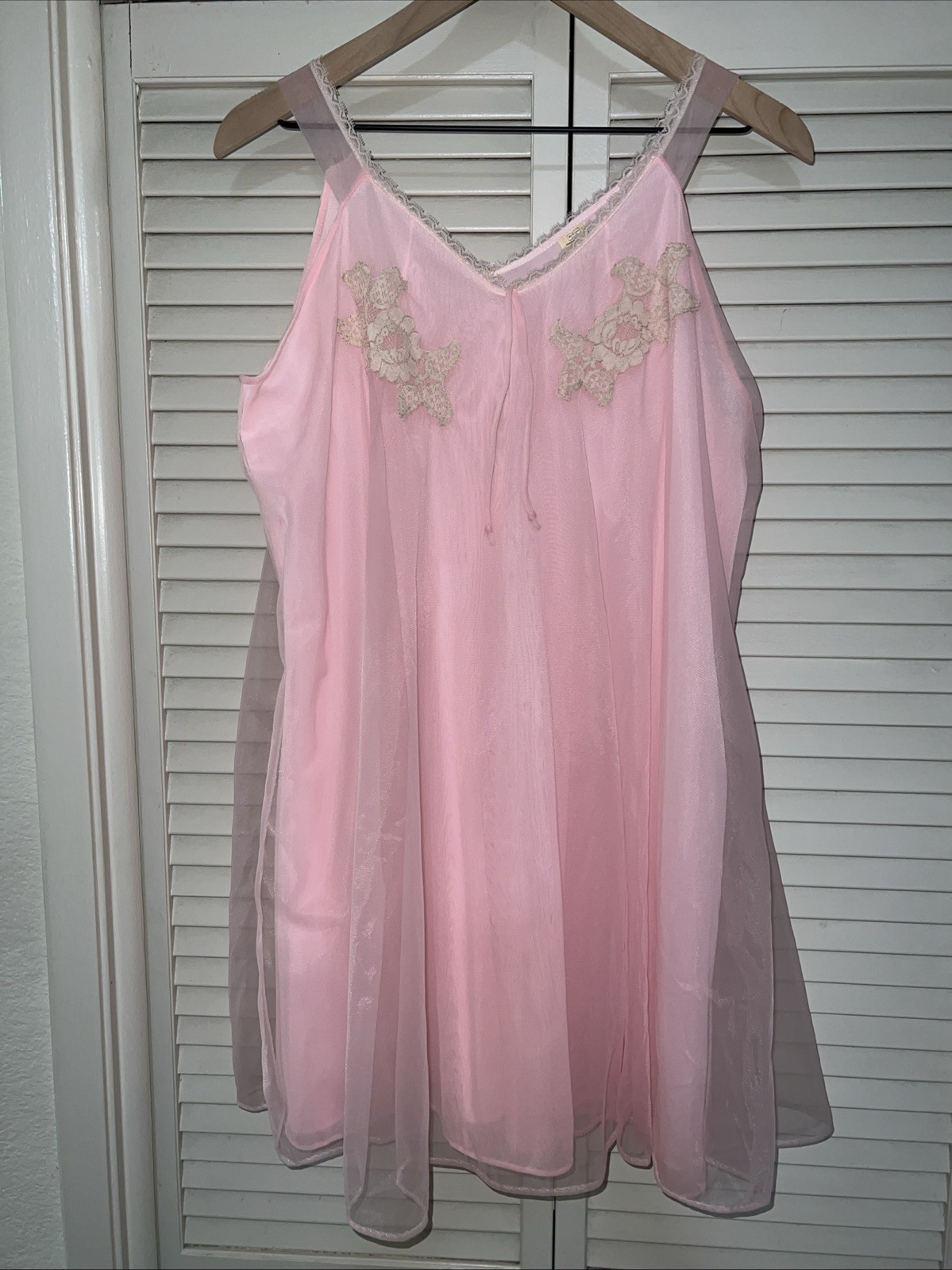 Lisette by Al Sterling Vintage Nightgown Babydoll S Lingerie 50s 60s Pink NEW
