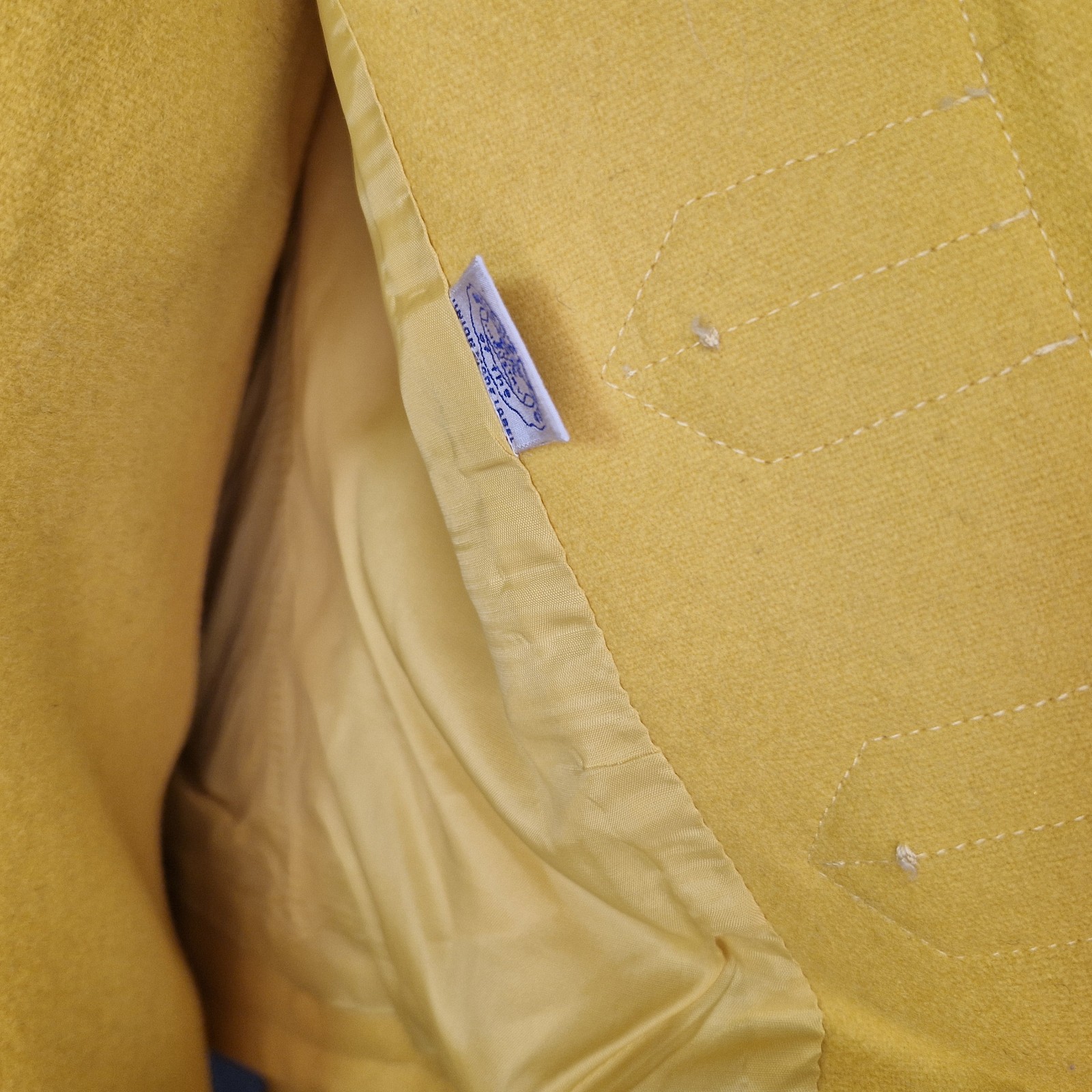 60’s Designer Mod Go Go Lemon Yellow Wool Suit Dress Mini Dress & Jacket RARE SM