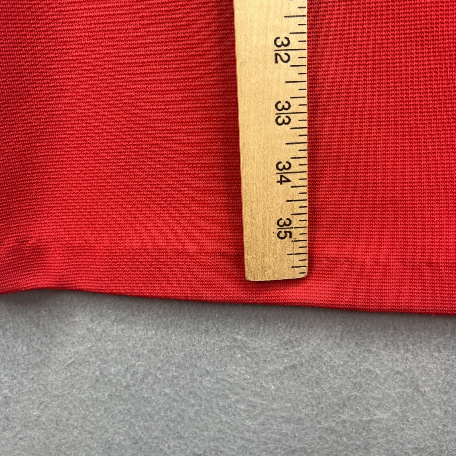 Union Made ILGWU Red Dress Vintage 60s Pockets Read Single Stitch