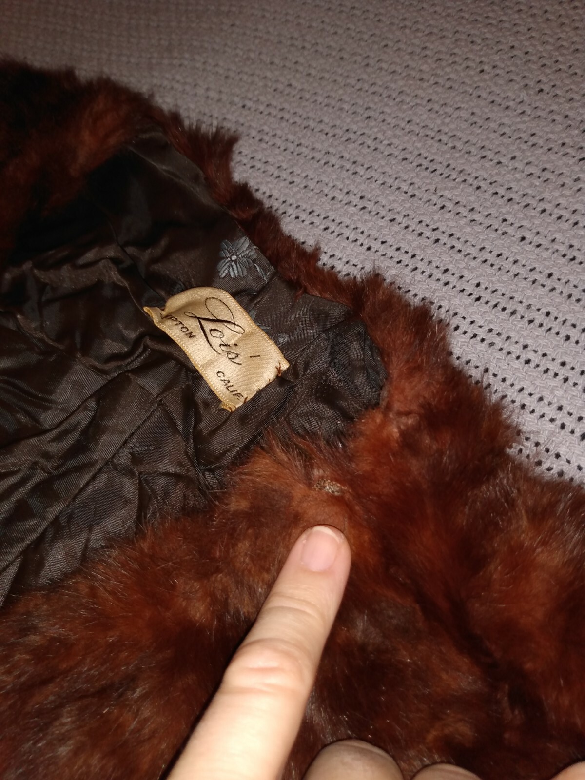 Vintage Fur Stole Wrap Mink or Chinchilla perhaps.