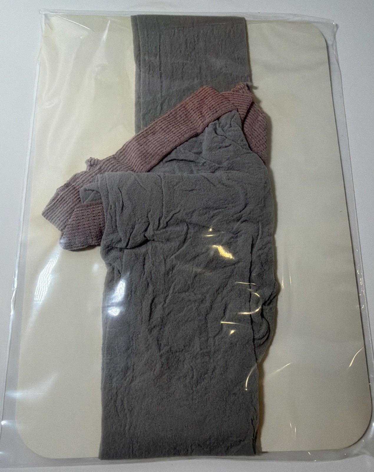 Vintage Burlington Sheer Pantyhose Dove Grey Medium 786 Discontinued Sandalfoot