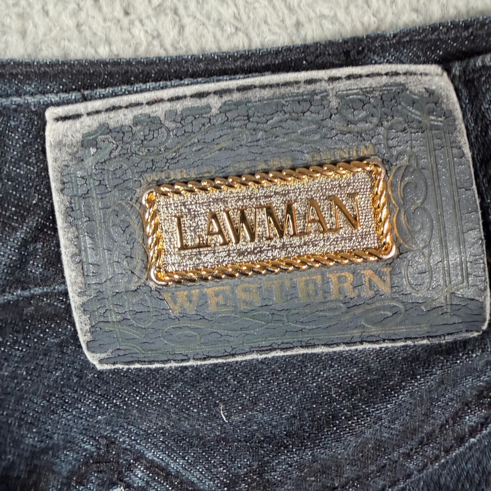 Vintage Lawman World Class Denim High Waisted Cutoff Shorts Western Retro Size 5