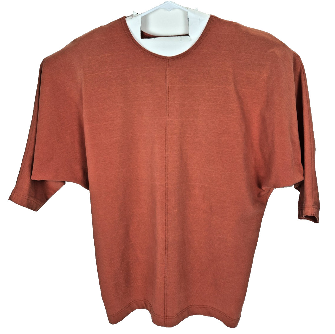 Rare VTG Y2K Kicks Nancy McAleney Women’s S Dancewear Rust Red Tee USA