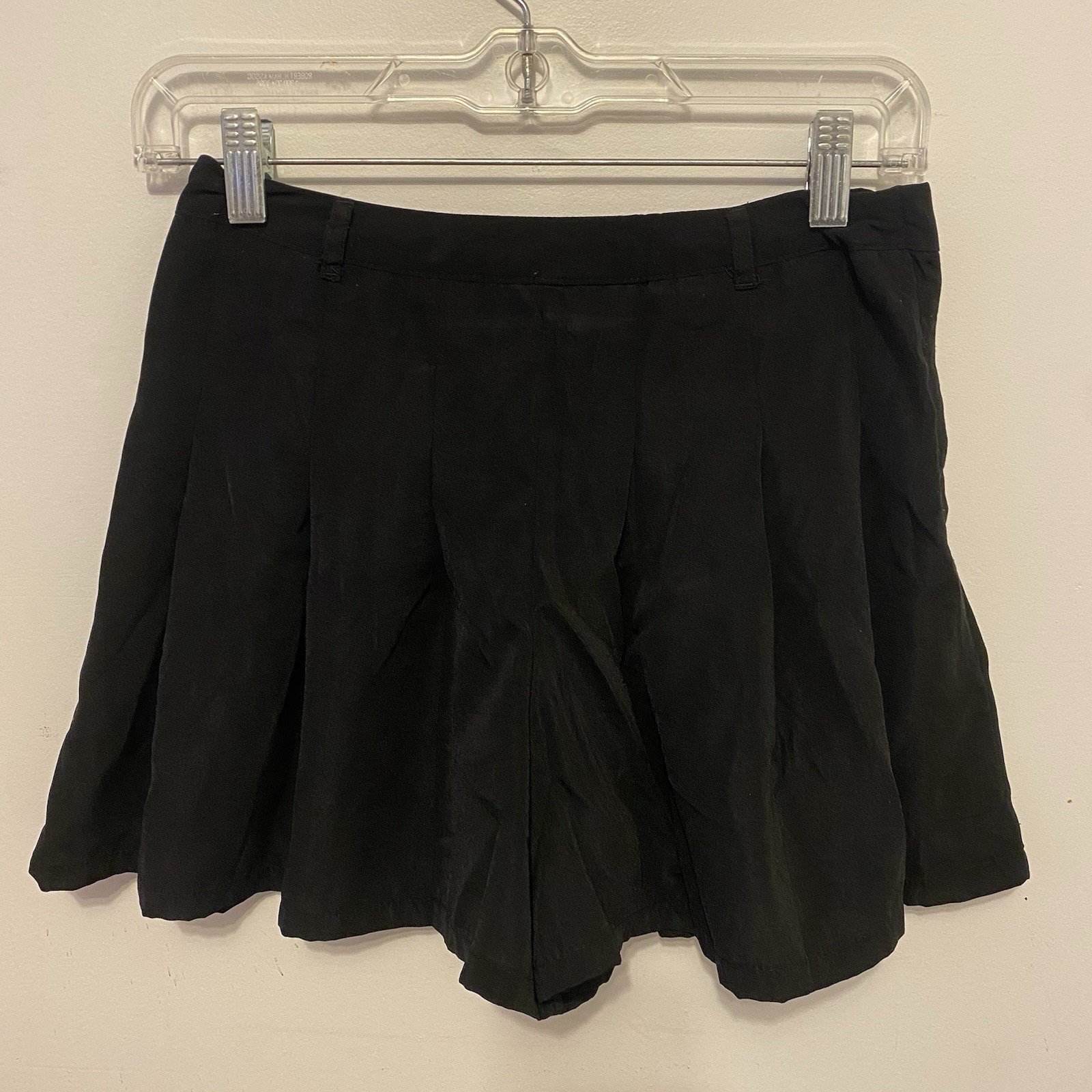 Vintage 1990’s Y2K Amy Byer Black Pleated Wide Leg Shorts Women S Junior 12