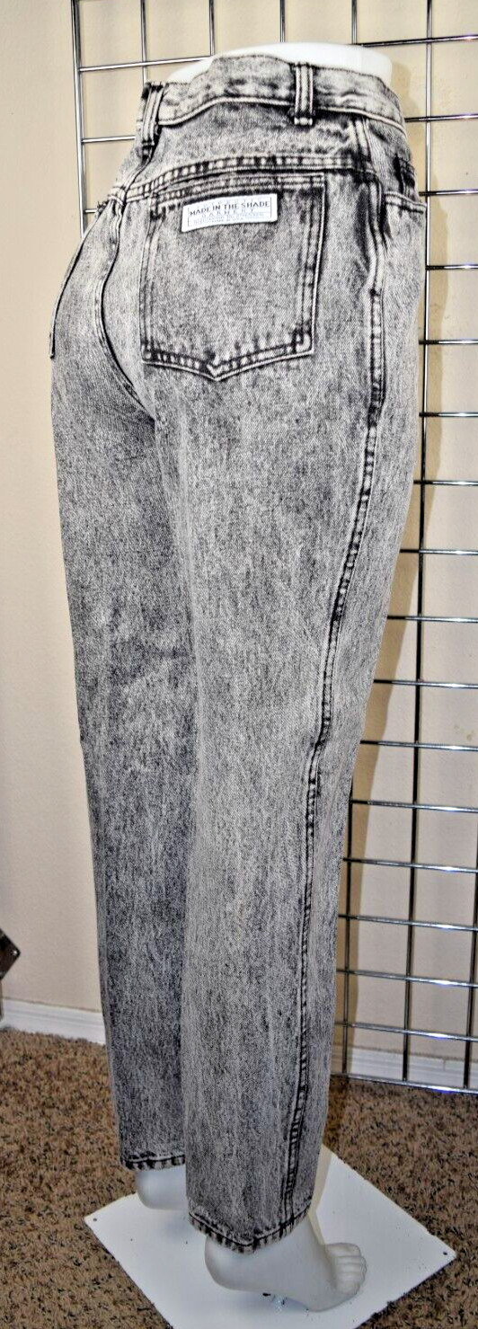 Vintage Jeans Acid Wash Made in the Shade 28 x 30 80s High Waist Made USA
