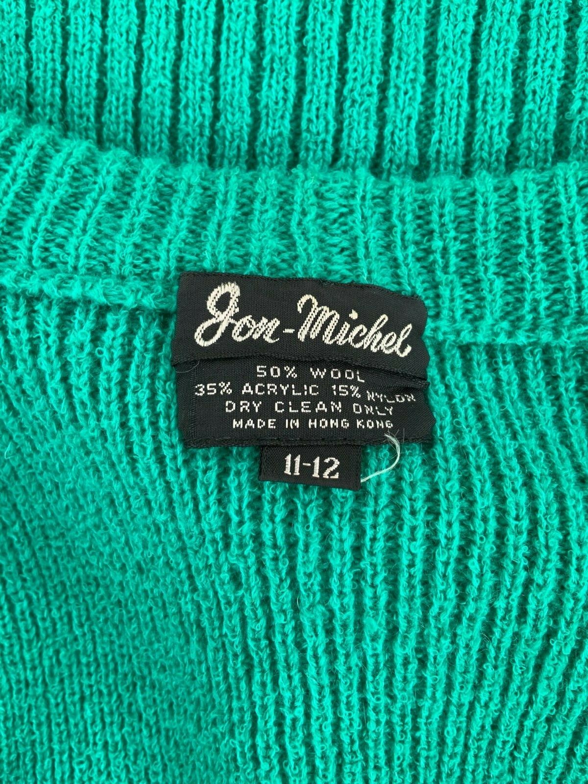 Authentic VTG 70s Jon-Michel Knit Maxi Sweater Dress & Sweater Green S